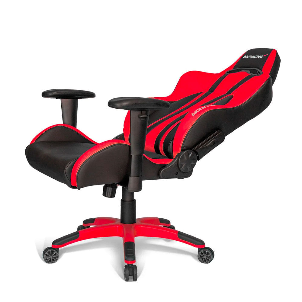 Imagen 2 del producto Silla gamer Akracing Premium gas lift clase 4, tapiz pu, máx. 150 kg, inclinación 180°, negro y rojo (reempacado)