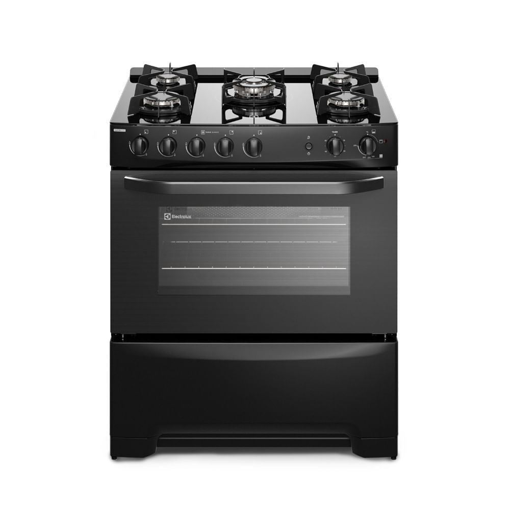 Cocina freestanding Electrolux FE5GPR a Gas, 5 quemadores triple llama, grill 76cm