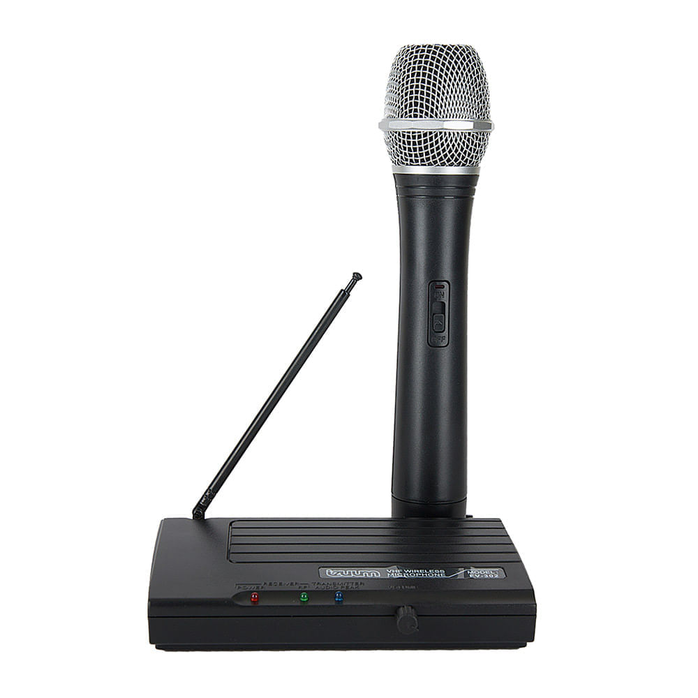 Imagen 2 del producto Micrófono inalámbrico Izuum FV-302, 2 canales 1.5V, cobertura 50 m, negro (reempacado)