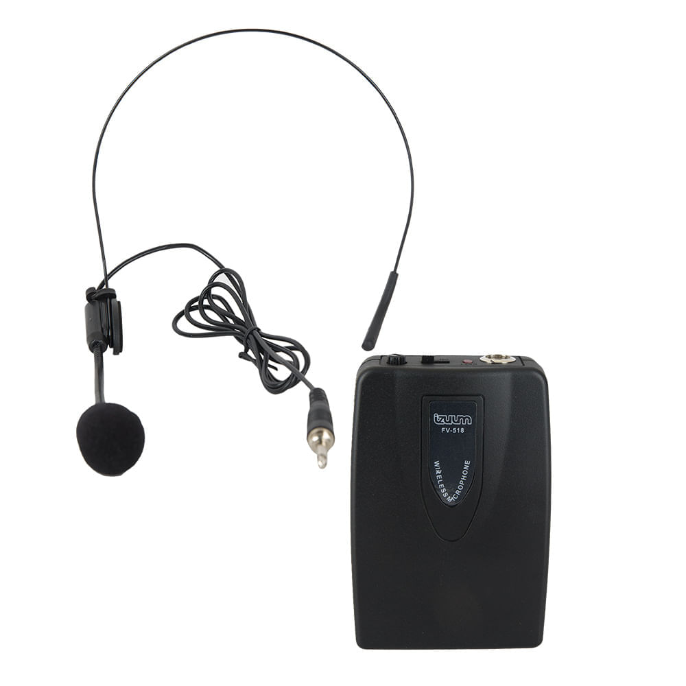 Imagen 2 del producto Micrófono de mano y vincha inalámbrico Izuum FV-518 (reempacado)