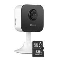 Cámara De Seguridad Ezviz H1C Full HD + Micro SD 128gb - Blanco