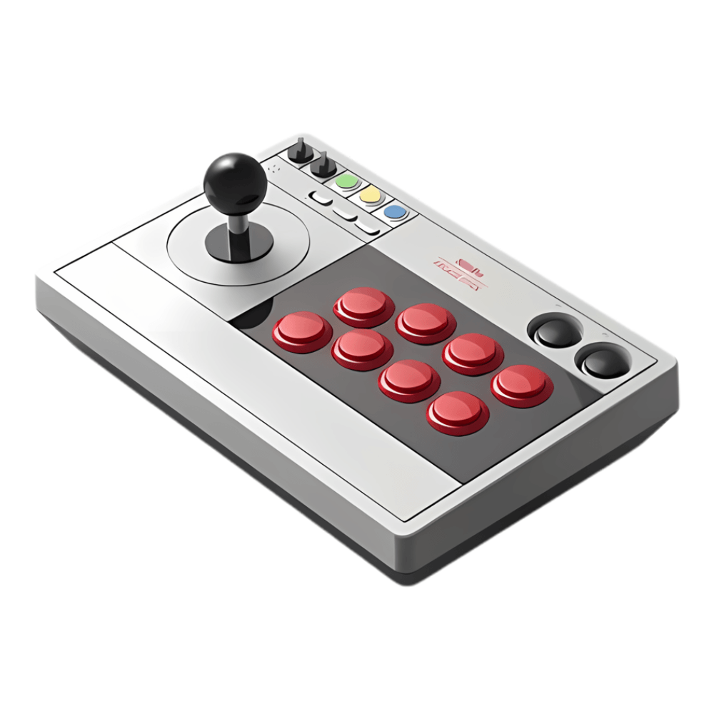 Joystick Control 8BitDo ARCADE STICK INALAMBRICO para SWITCH, PC, Android y Mac, 15 Botones