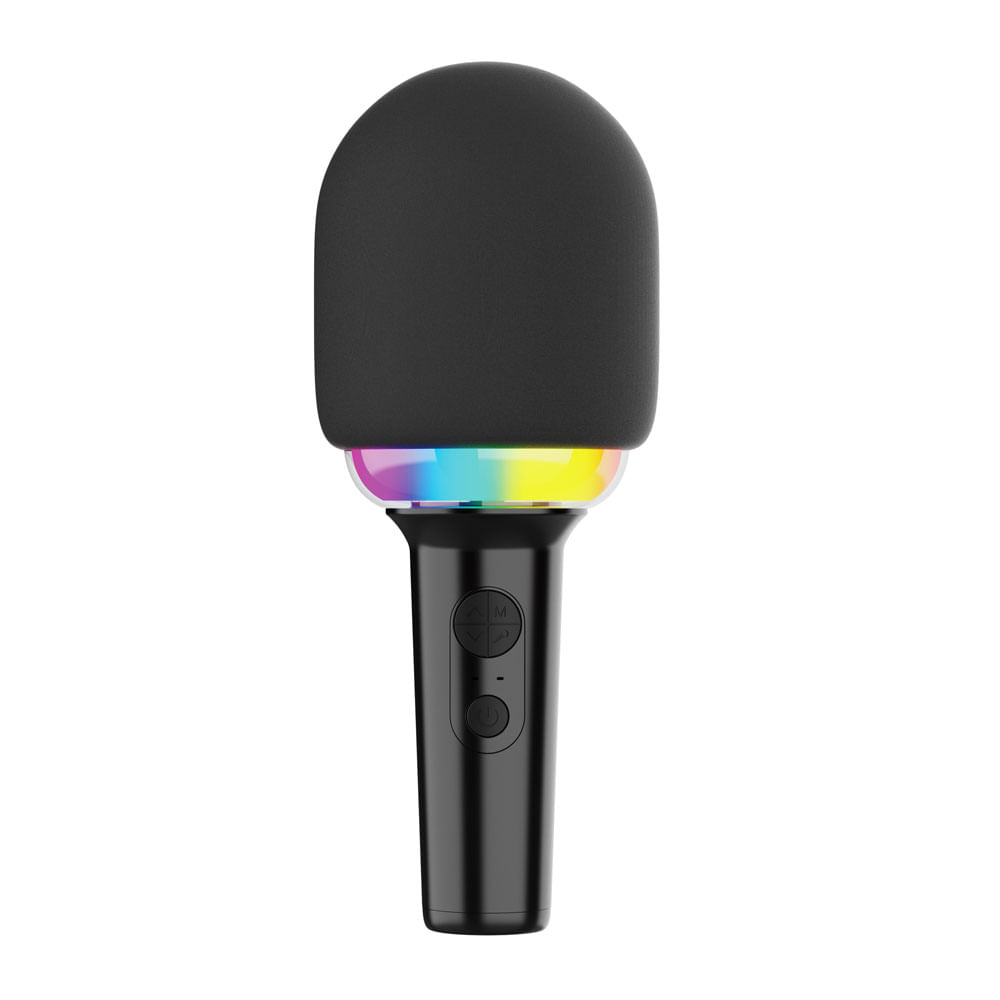 Micrófono inalámbrico Decibel Karaoke bluetooth, duración máx. 3 horas, 5W, carga tipo C, negro