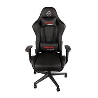 Silla gamer Halion HA-S39, gas lift, clase 4, tapiz pu + pvc, máx. 120 kg, inclinación 180°, negro (reempacado)