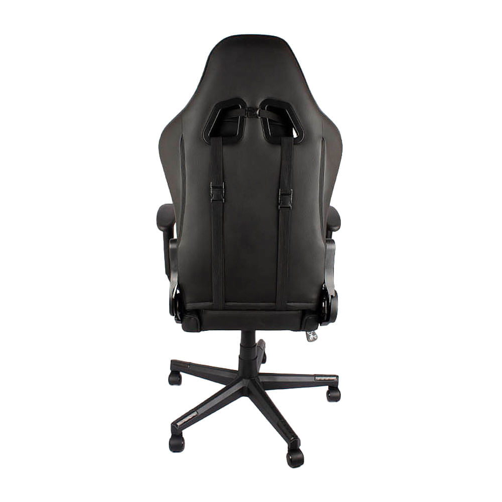 Imagen 2 del producto Silla gamer Halion HA-S39, gas lift, clase 4, tapiz pu + pvc, máx. 120 kg, inclinación 180°, negro (reempacado)