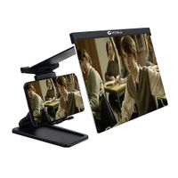 Amplificador de pantalla con soporte para celular Coolbox GMobile 12"" , ajuste regulable, lente acrílico HD blu-ray (reempacado)