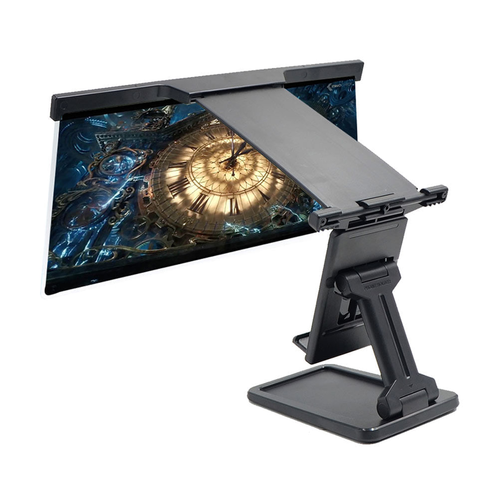 Imagen 2 del producto Amplificador de pantalla con soporte para celular Coolbox GMobile 12"" , ajuste regulable, lente acrílico HD blu-ray (reempacado)