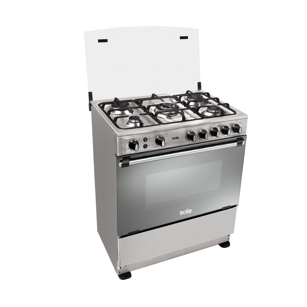 Imagen 2 del producto Cocina de pie Sole Classic Dubai Glp/Gn 3.7kw, 76cm, acero inoxidable, plateado