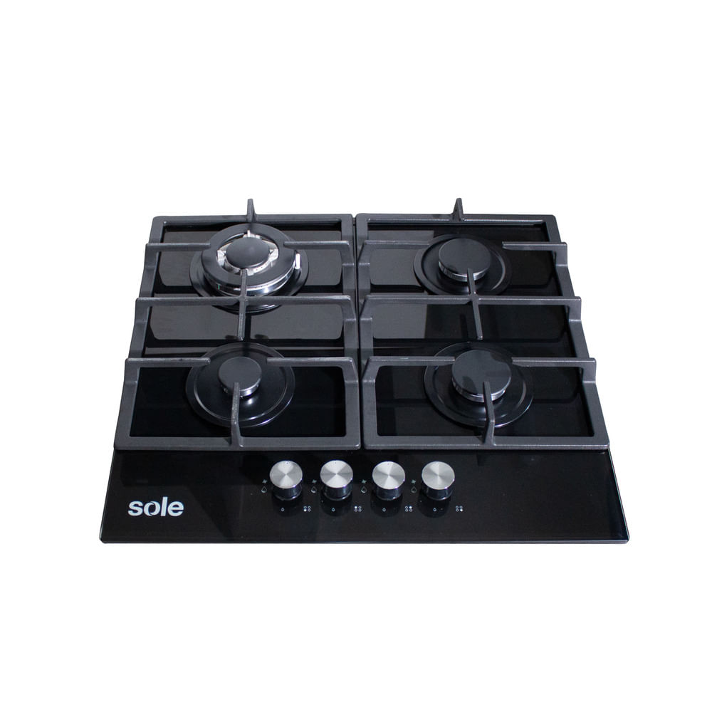 Imagen 2 del producto Encimera Sole S-SOLCO045V2 60 cm, vidrio templado, encendido eléctrico, negro