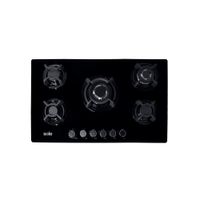 Encimera Sole 3120SOLCO059 86 cm, vidrio templado, encendido eléctrico, negro