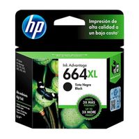 Cartucho de Tinta HP 664 XL F6V31AL, 480 páginas, Negro.