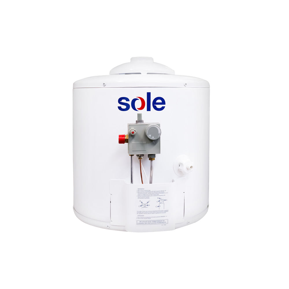 Termotanque Sole 3121TSAN025AC 25 litros c/acc, GN, tipo A, blanco