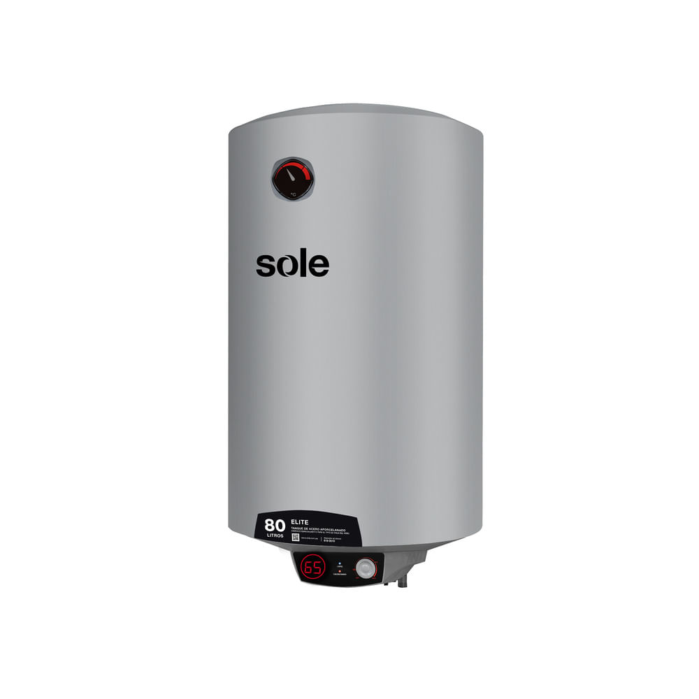 Imagen 2 del producto Terma eléctrica Sole Elite 80 litros, 1500W, para pared, gris