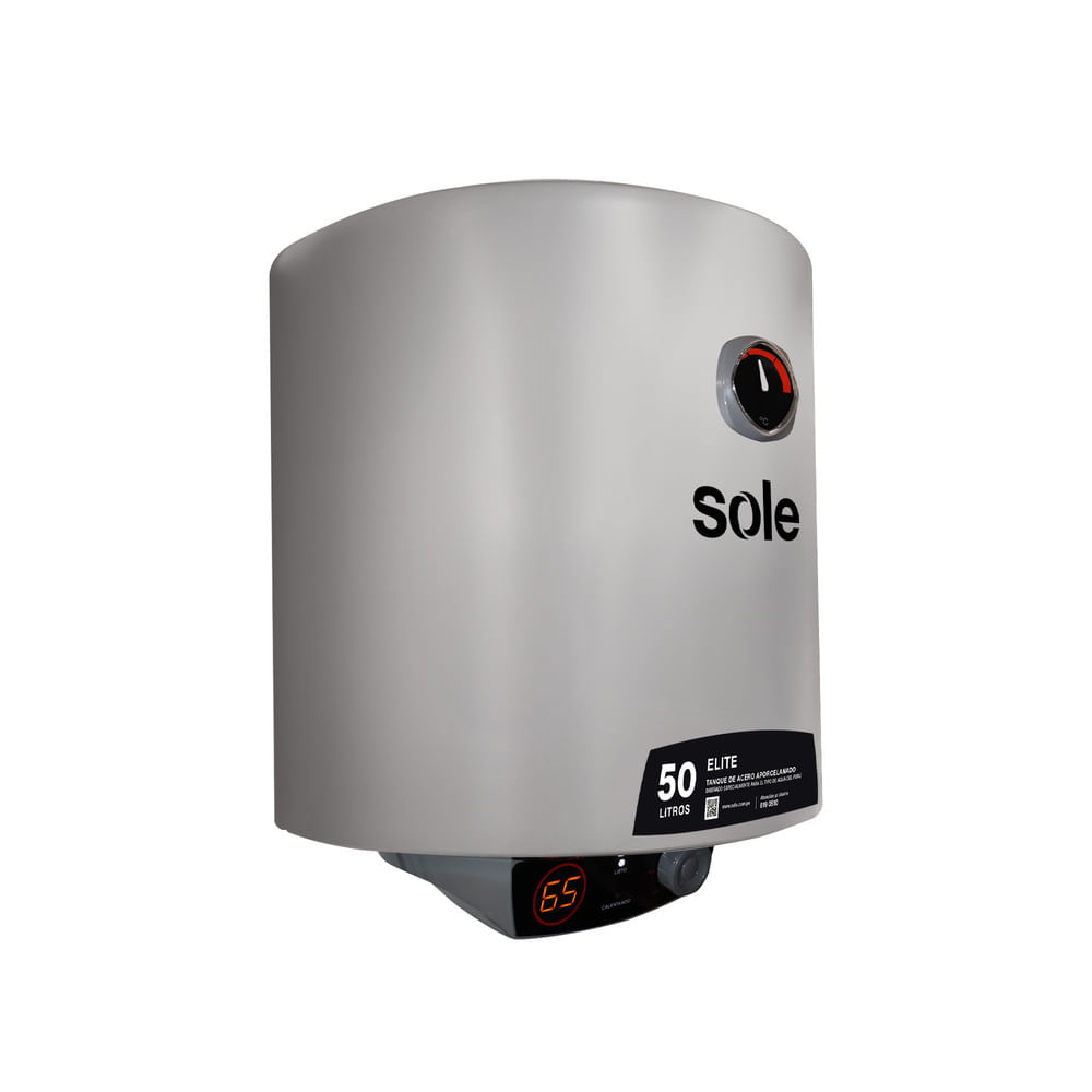 Imagen 2 del producto Terma eléctrica Sole Elite 50 litros, 1500W, para pared, gris