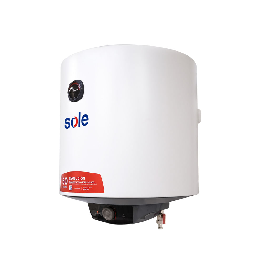 Imagen 2 del producto Terma eléctrica Sole evolución 1500W, 50 litros, para pared, blanco