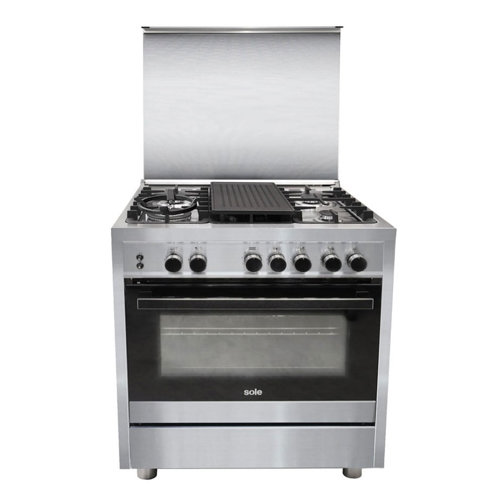 Cocina de pie Sole Bali Glp 76cm, 4kw, Plateado
