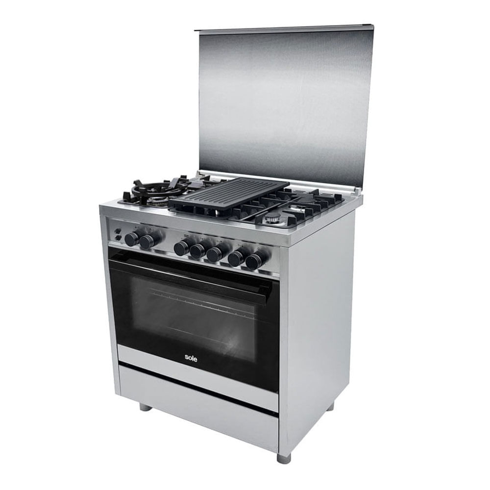 Imagen 2 del producto Cocina de pie Sole Bali Glp 76cm, 4kw, Plateado