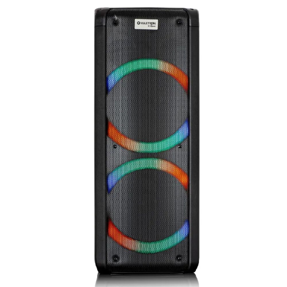 Parlante Maxtron Eclipse MX 303V 130W, bluetooth, luces RGB, con micrófono, negro