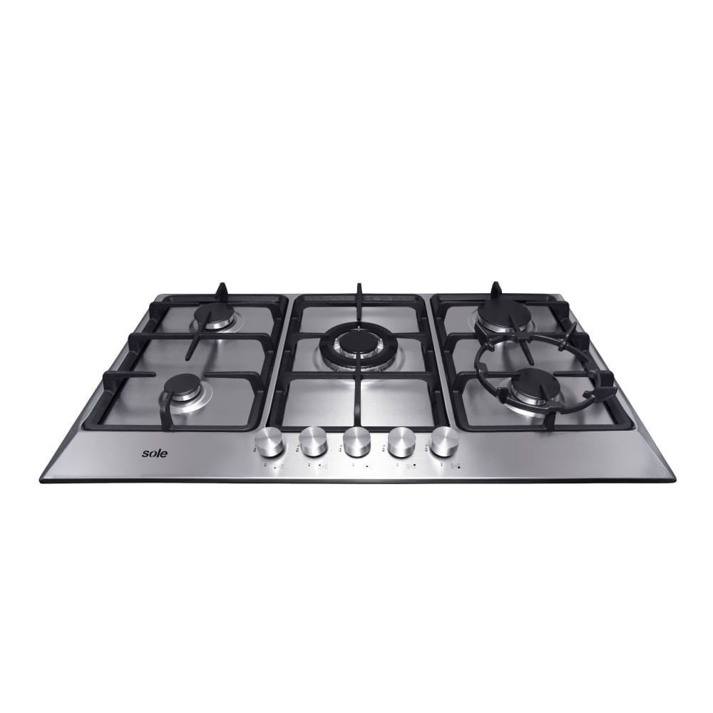 Imagen 2 del producto Encimera Sole S-SOLCO038 86 cm, acero inoxidable, encendido eléctrico, plateado