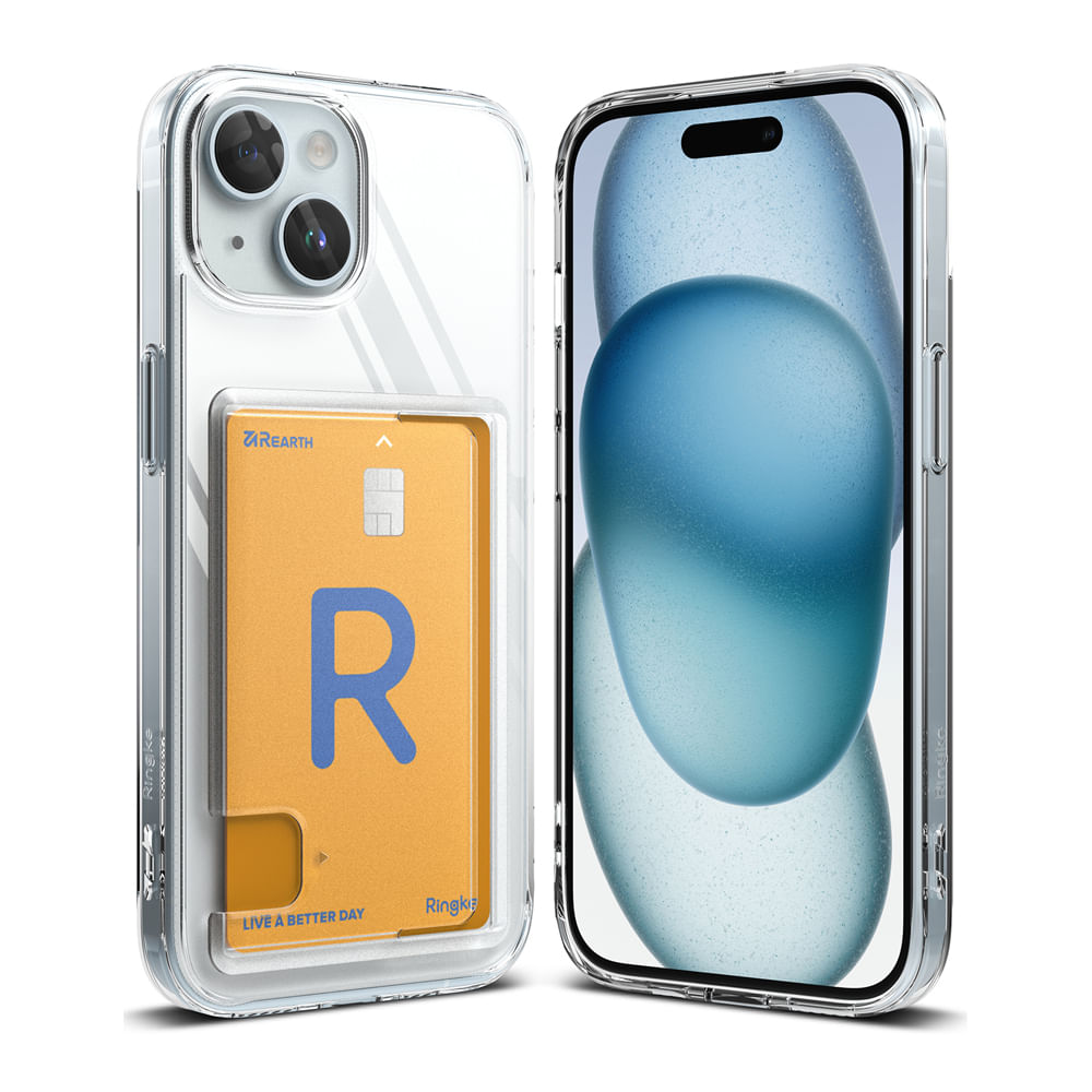 Imagen 2 del producto Case para iPhone 15 fusion card, anti golpes, flexible, transparente