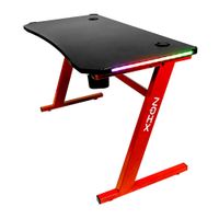 Mesa gaming Xion Z-XX 120, luces led rgb, 120 x 60 x 72 cm (reempacada)