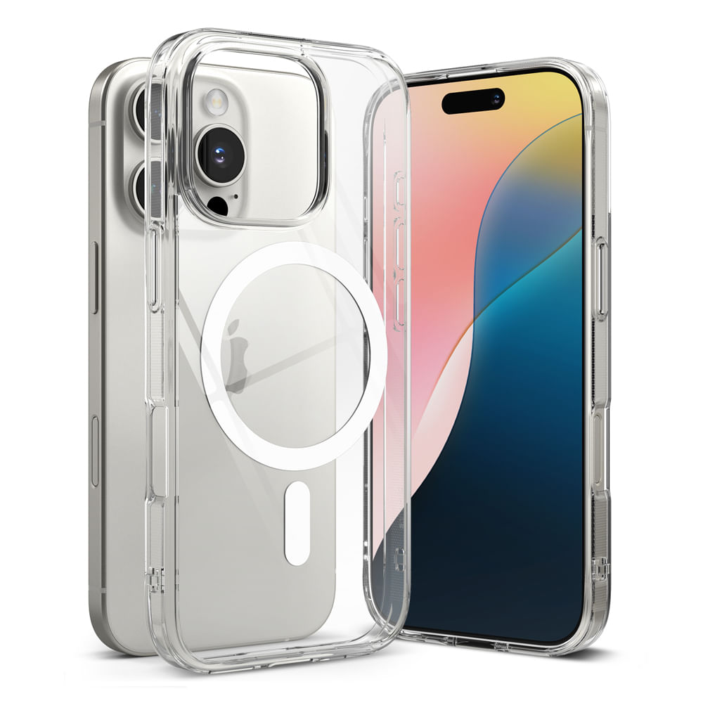Imagen 1 del producto Case para iPhone 16 Pro fusion magnetic matte, anti golpes, flexible, magsafe transparente