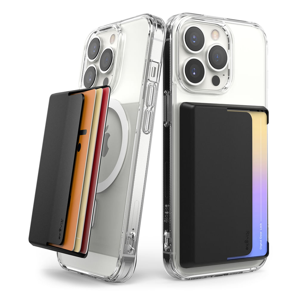 Tarjetero Magsafe slide slot, negro