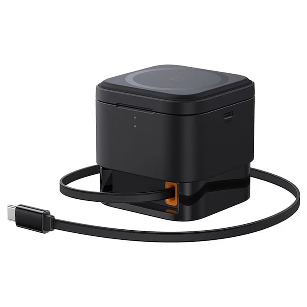 Imagen 2 del producto Cargador inalámbrico Baseus, 2 en 1, 25W, para iPhone y iWatch, negro
