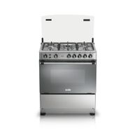 Cocina de pie Sole Dubai 76 cm, 103 litros, 5 quemadores, GLP/GN, plateado