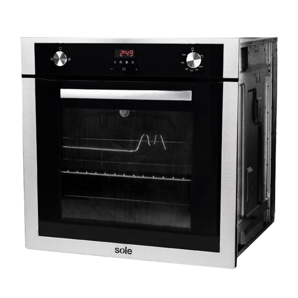 Imagen 2 del producto Horno empotrable Sole Premium 60cm, 70 litros, GLP/GN, Plateado