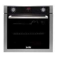 Horno empotrable Sole Premium 60 cm, 73 litros, eléctrico, negro