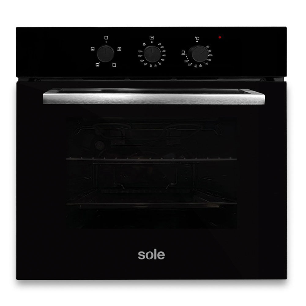 Horno empotrable Sole Compact 60cm, 57 litros, electrico, negro