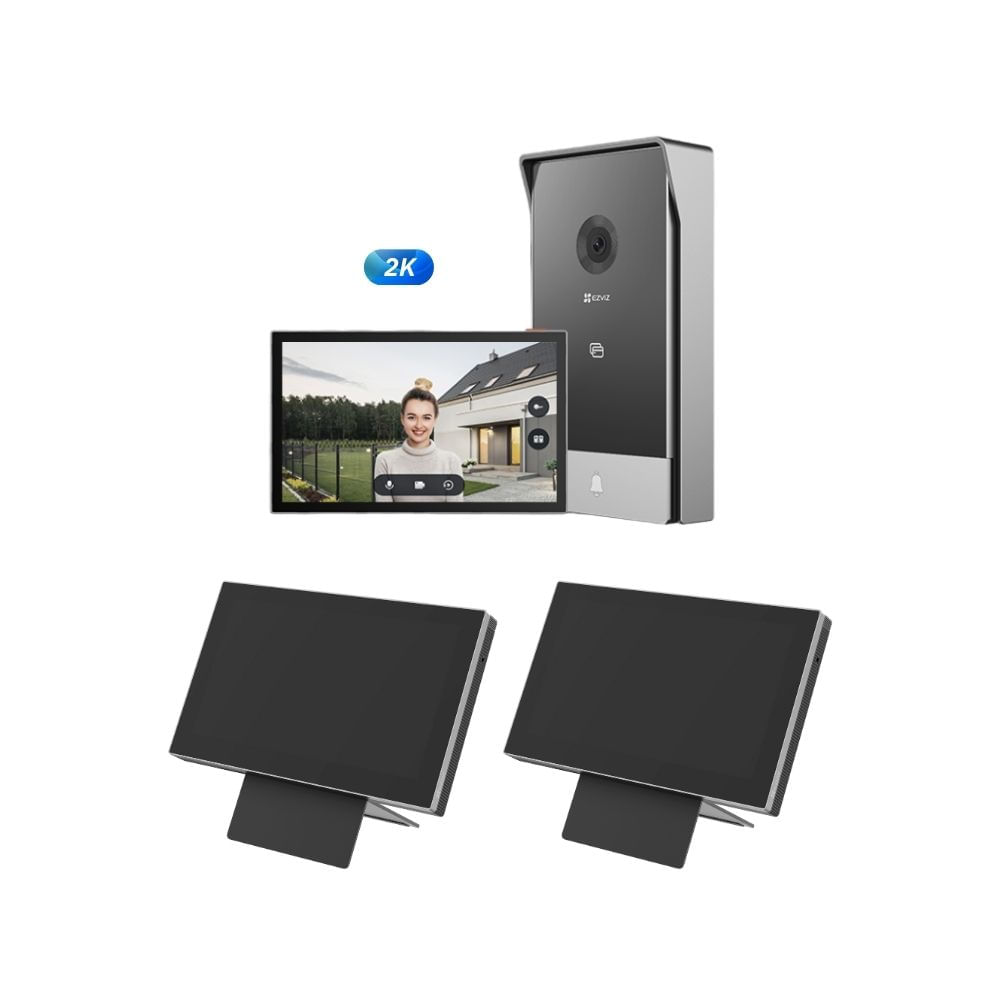 Videoportero doméstico HP7 2K + 2 Unid Monitor Táctil Inteligente SD7- Ezviz