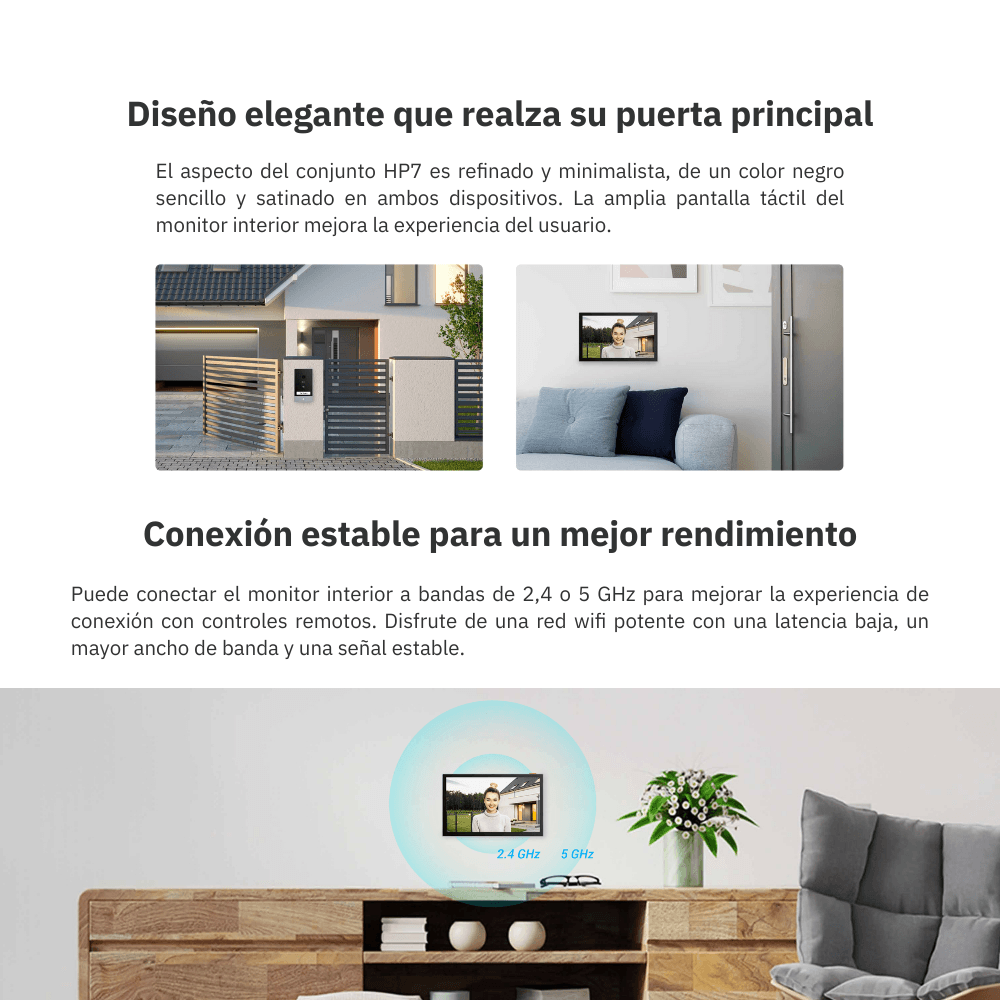Imagen 2 del producto Videoportero doméstico inteligente HP7 2K - Ezviz