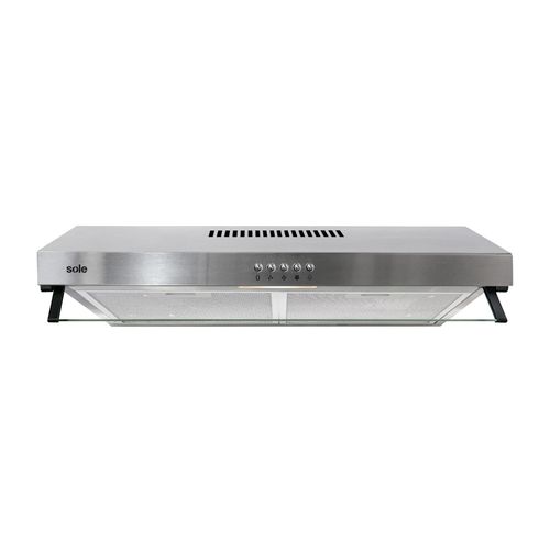 Campana extractora Sole Roma 1 motor 150w, 60 cm, 3 niveles de absorción, plateado
