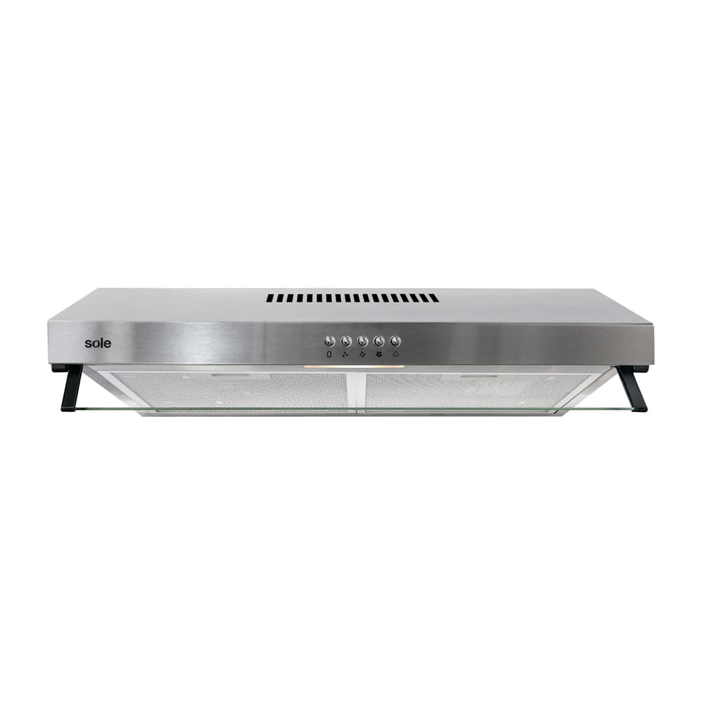 Campana extractora Sole Roma 1 motor 150w, 60 cm, 3 niveles de absorción, plateado