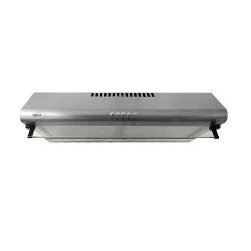 Campana extractora Sole Hera 1 motor 95W, 60 cm, 3 niveles de absorción, plateado