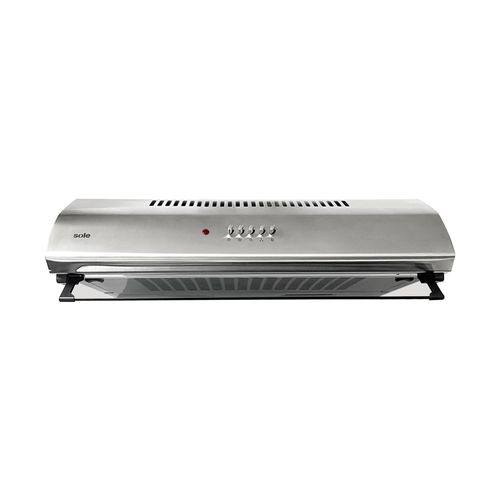 Campana extractora Sole Atenea 1 motor 150W, 60 cm, 3 niveles de absorción, plateado