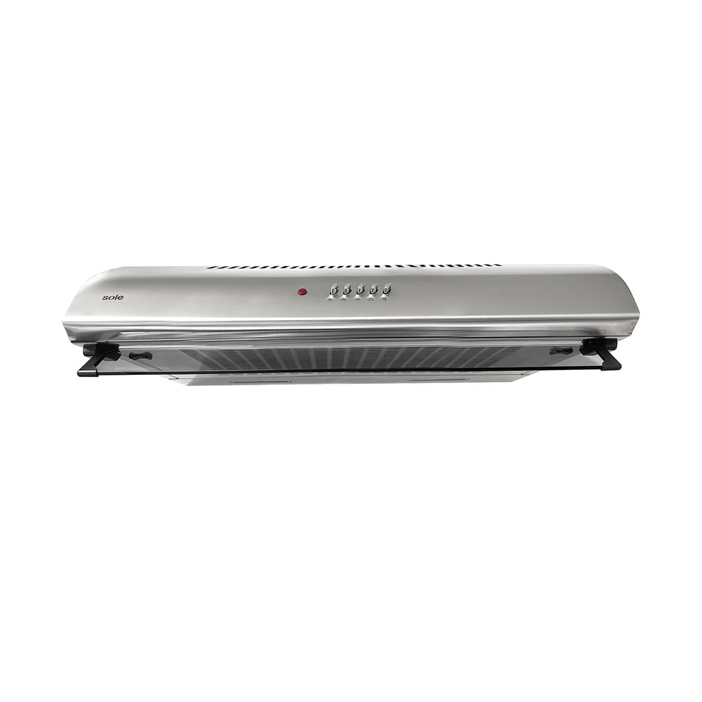 Campana extractora Sole Atenea 1 motor 150w, 90 cm, 3 niveles de absorción, plateado