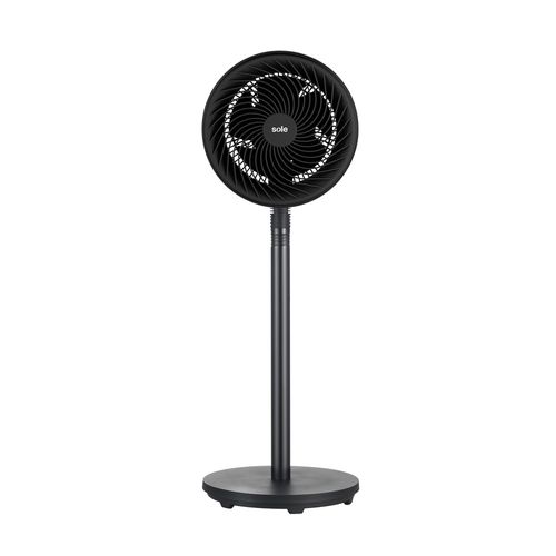 Ventilador Sole Turbomax 2 en 1 33W, 3 velocidades, negro