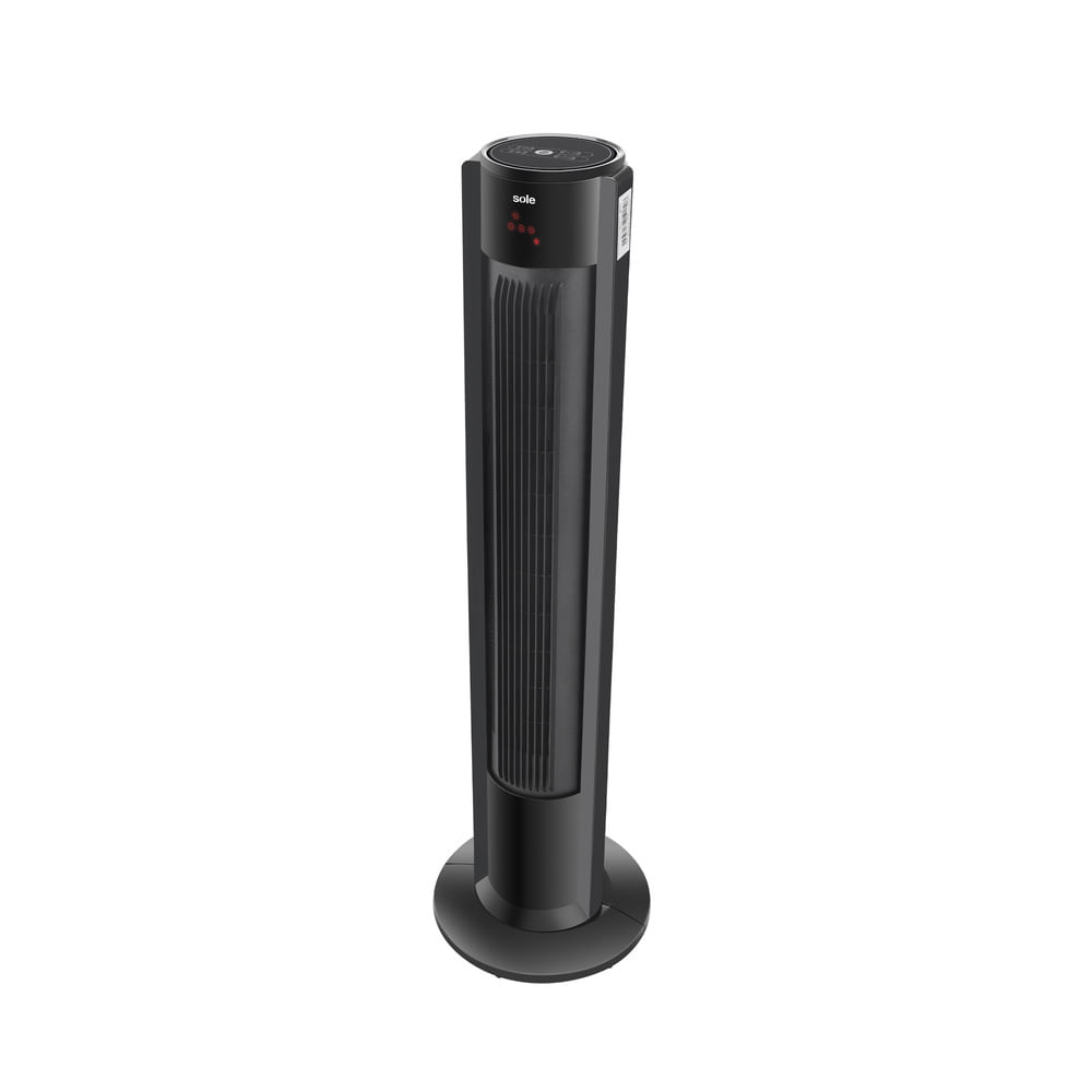 Ventilador de torre Sole 45W, temporizador, negro
