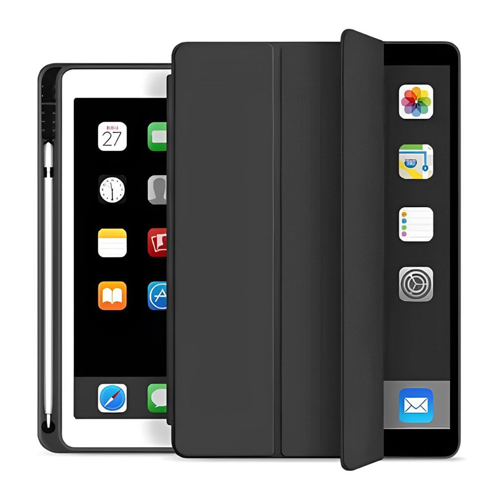 Funda Smart Case para iPad Pro 13 Modelo 2024 con Portapencil, Negro