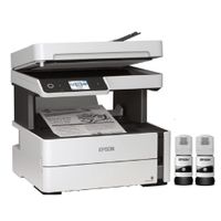 Impresora multifuncional monocromática Epson ET-M3170 Wi-Fi, inalámbrica, blanco y negro, con tanques recargables + 2 tintas