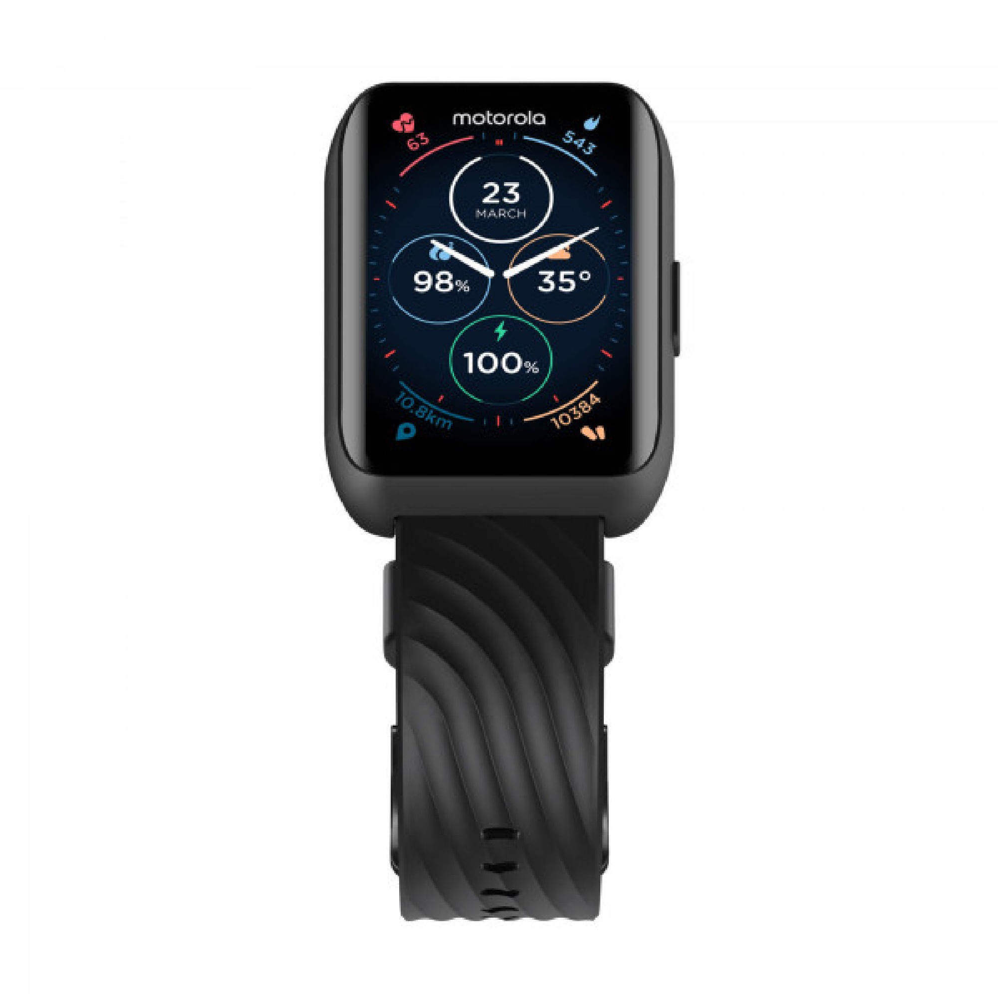 Imagen 2 del producto Smartwatch Motorola Moto 40, modo deportivo, resistencia al agua, negro