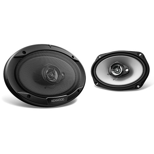 Parlantes Kenwood KFC-6966s para auto de 6x9, triaxial, 300w, 35-20Hz, negro