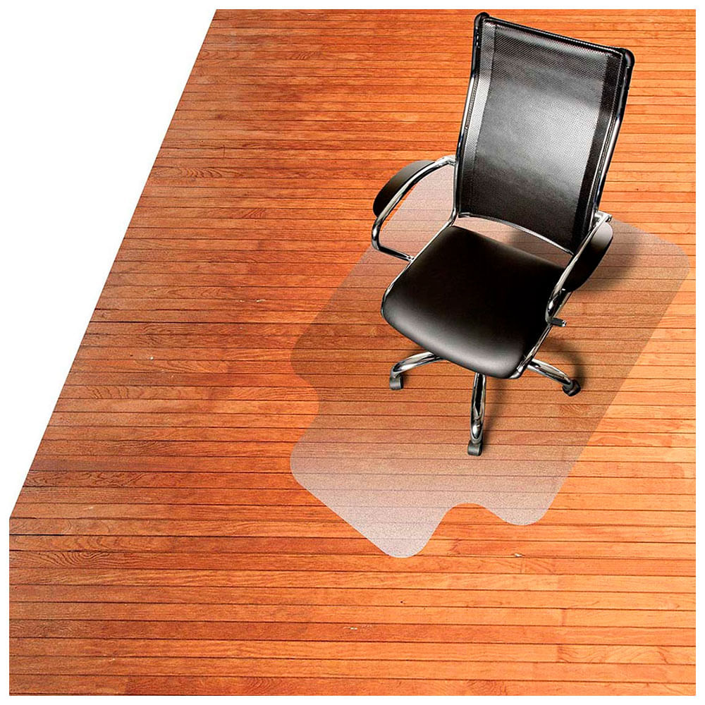 Imagen 2 del producto Protector de piso transparente para sillas de oficina 120 x 80 cm