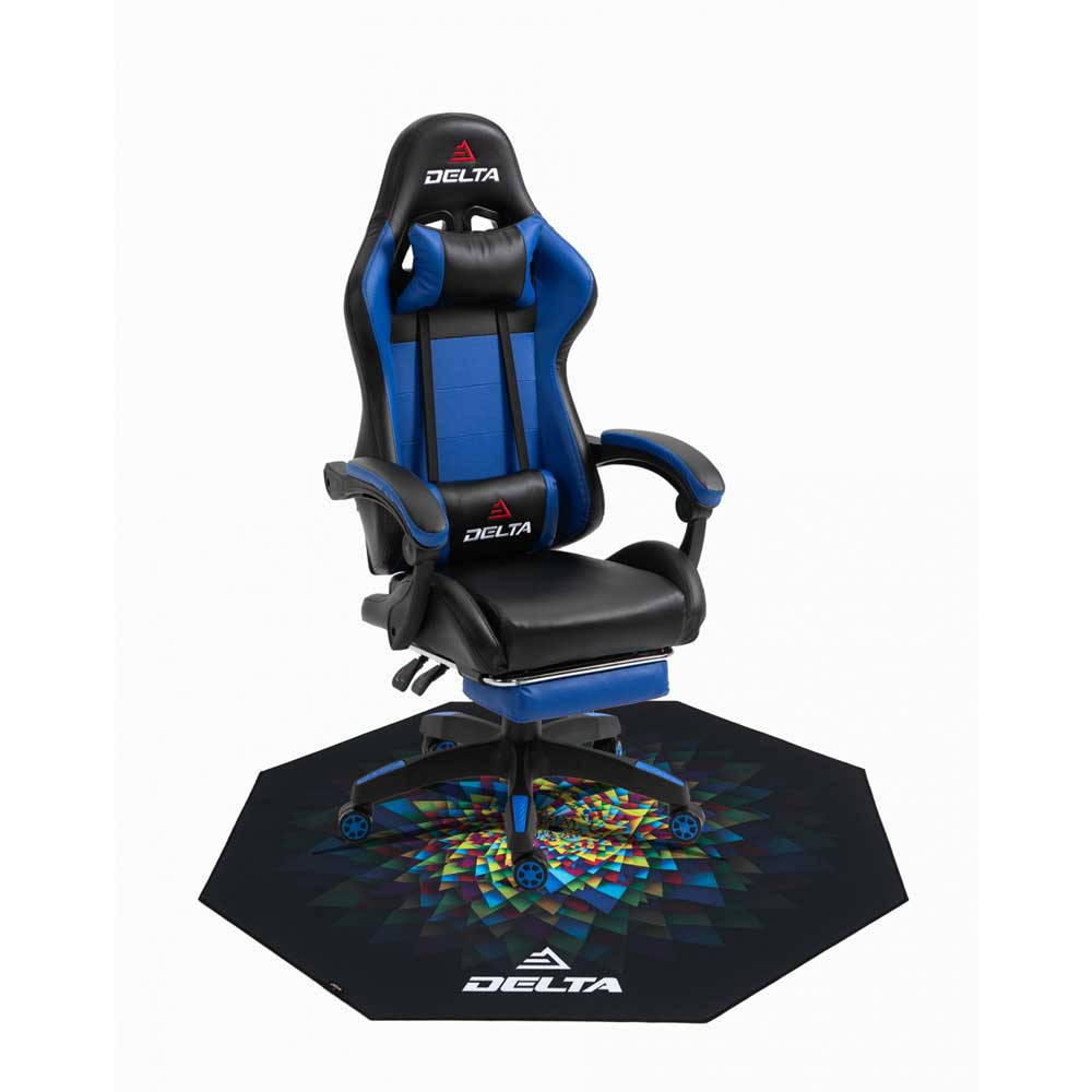 Imagen 2 del producto Protector de piso Delta Gamer Blue 120 x 120 cm