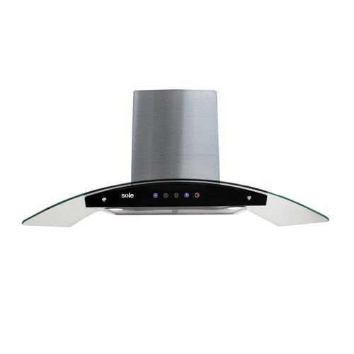 Campana extractora Sole Venus Classic 1 motor 270W, 90 cm, 3 niveles de absorción, plateado