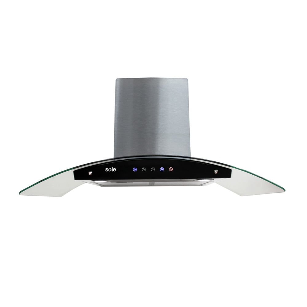 Imagen 1 del producto Campana extractora Sole Venus Classic 1 motor 270W, 90 cm, 3 niveles de absorción, plateado