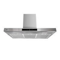 Campana decorativa Sole Onyx-T 1 motor 210w, 90 cm, 3 niveles de absorción, plateado